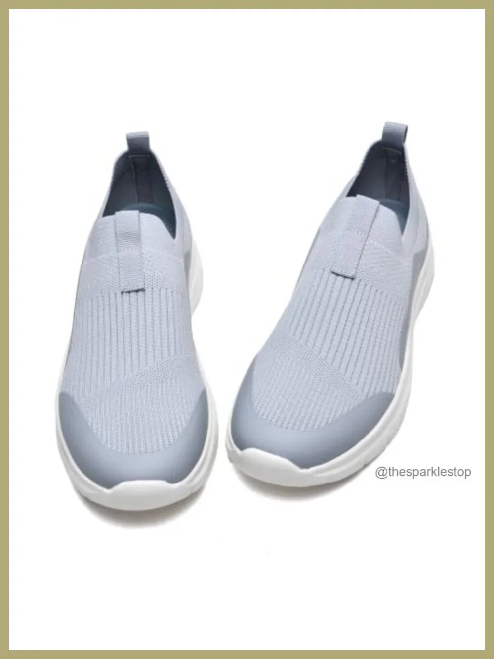Men's Wide Slip On Walking Shoes - Lightweight Breathable Mesh Knit Sneakers